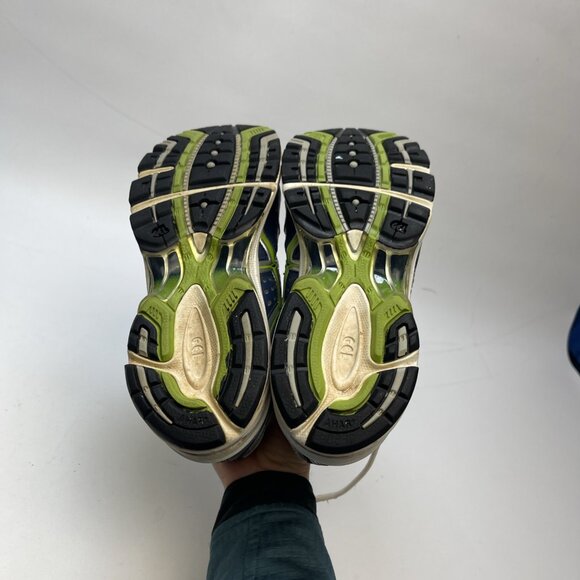 Y2K Asics Shoes Gel Equation 2 Running Sneakers TN871 Neon Green / Blue Wom 8 US - Picture 5 of 16